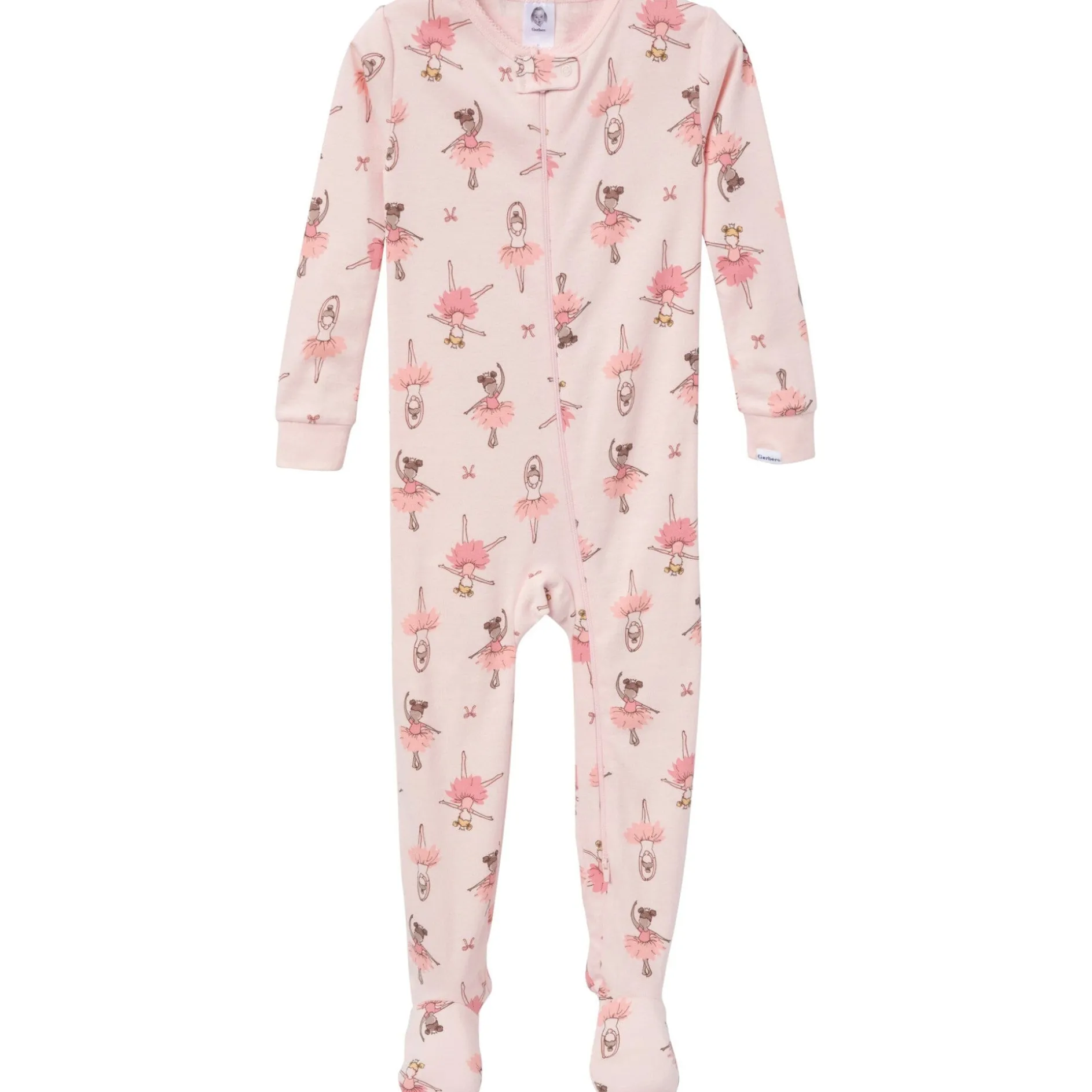4-Pack Baby & Toddler Girls Ballerinas Snug Fit Footed Pajamas