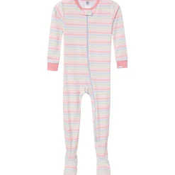 4-Pack Baby & Toddler Girls Butterflies Snug Fit Footed Pajamas