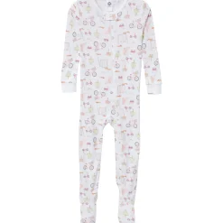 4-Pack Baby & Toddler Girls Dogs Snug Fit Footed Pajamas