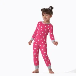 3-Pack Baby & Toddler Girls Dots & Kitties Snug Fit Footless Pajamas
