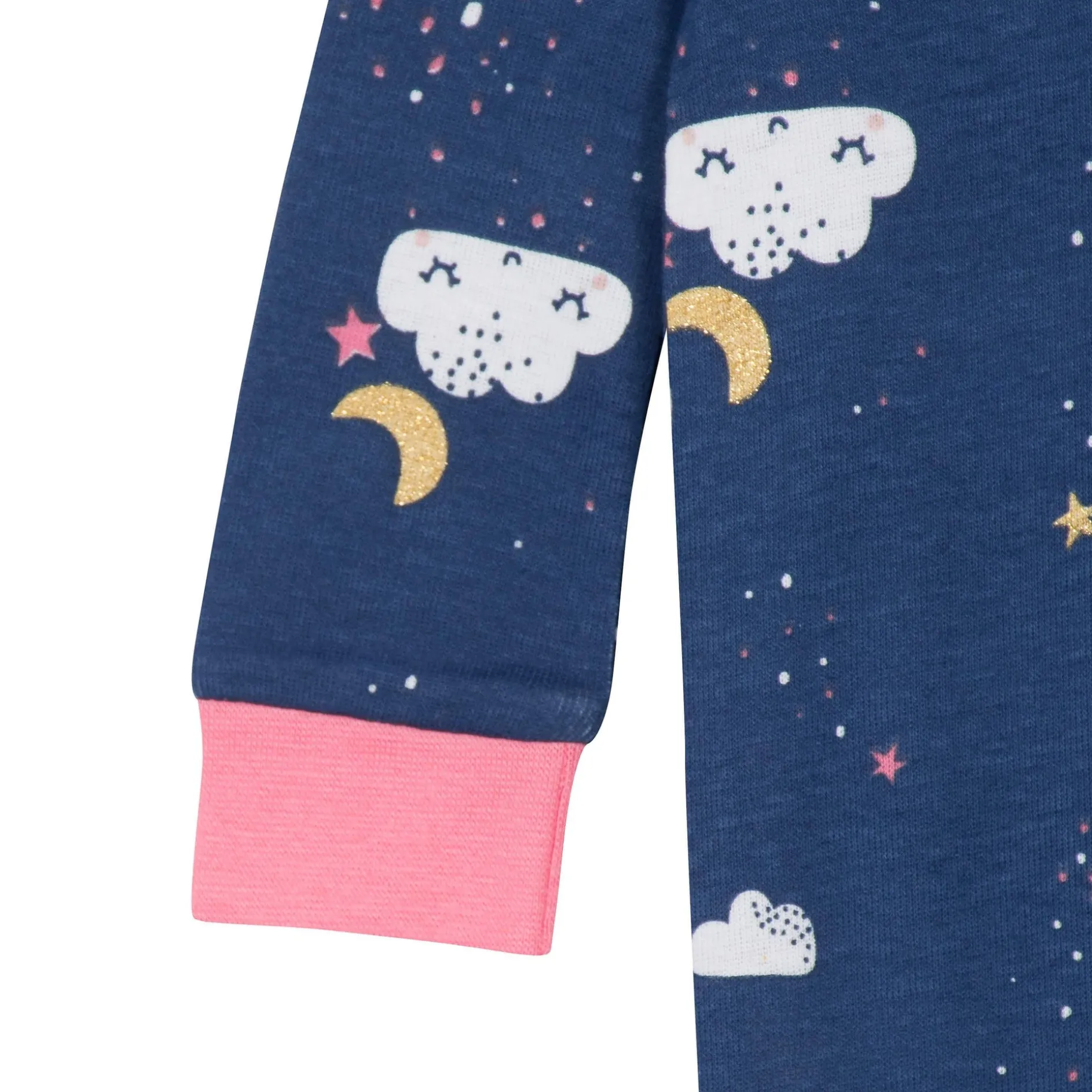 4-Pack Baby & Toddler Girls Dreams & Rainbows Snug Fit Footed Cotton Pajamas