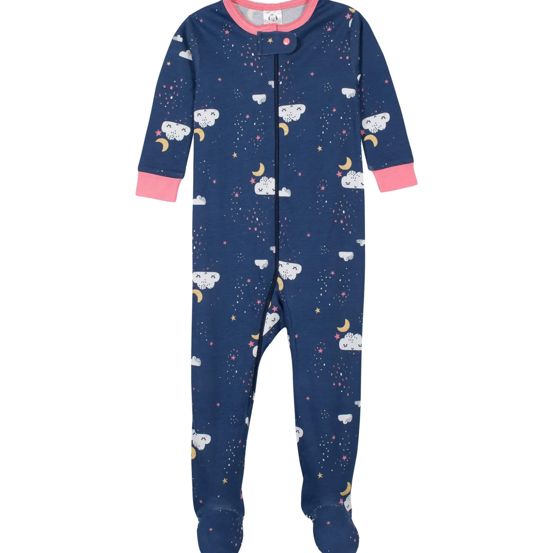 4-Pack Baby & Toddler Girls Dreams & Rainbows Snug Fit Footed Cotton Pajamas