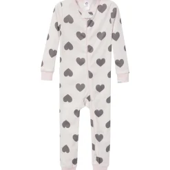 3-Pack Baby & Toddler Girls Hearts Snug Fit Footless Pajamas