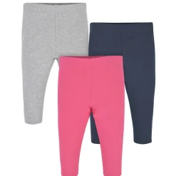 3-Pack Baby & Toddler Girls Hot Pink & Navy Premium Leggings