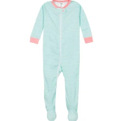 4-Pack Baby & Toddler Girls Llamas & Love Snug Fit Footed Cotton Pajamas