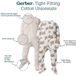 2-Pack Baby & Toddler Girls Love Snug Fit Footed Cotton Pajamas