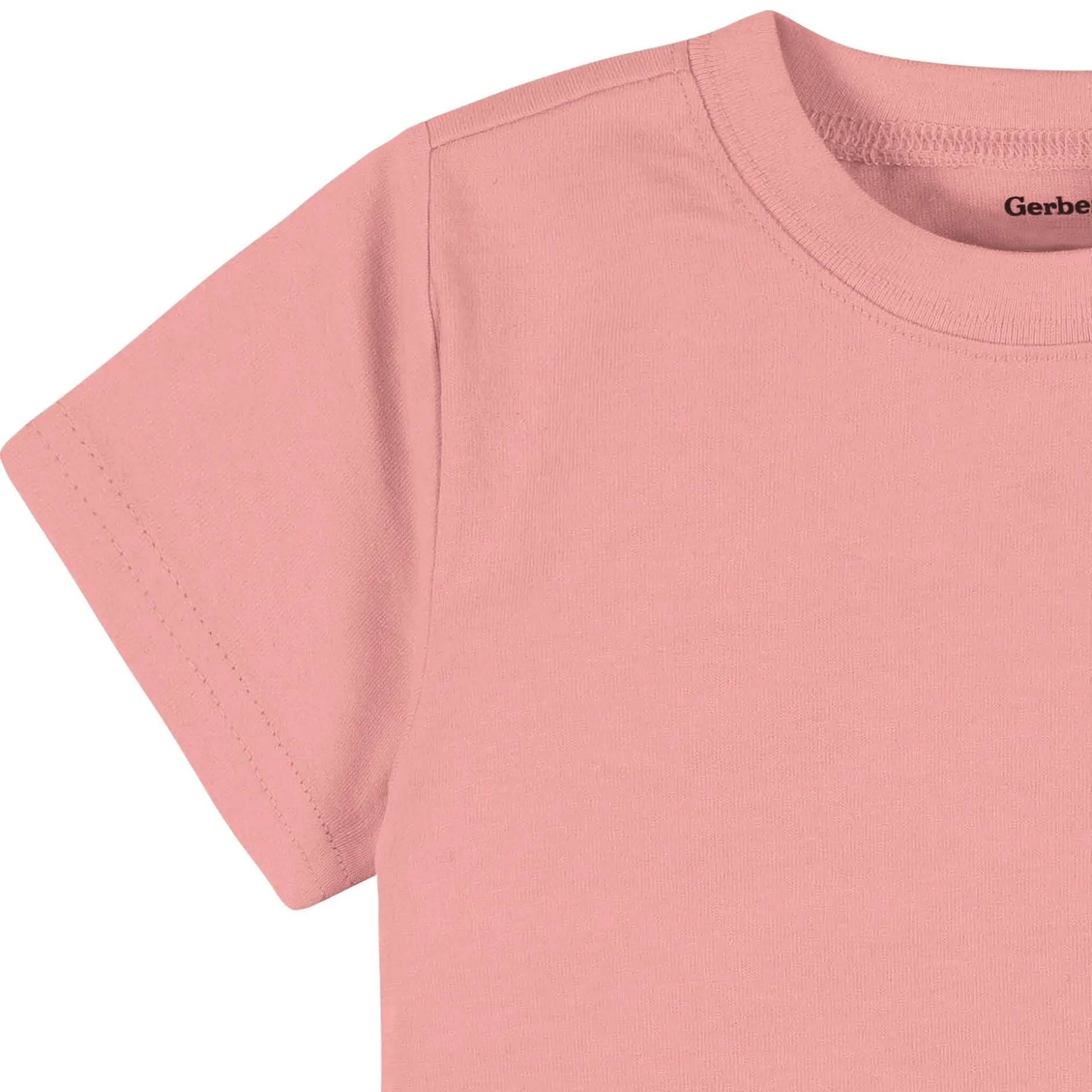5-Pack Baby & Toddler Girls Mauve Pink Premium Short Sleeve T-Shirts