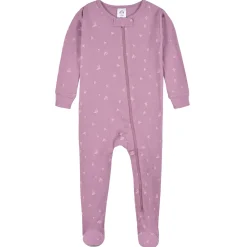 2-Pack Baby & Toddler Girls Purple Woodland Snug Fit Footed Cotton Pajamas