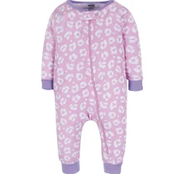 3-Pack Baby & Toddler Girls Rainbow Floral Snug Fit Footless Pajamas