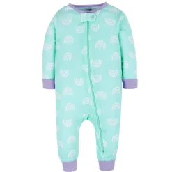 3-Pack Baby & Toddler Girls Rainbow Floral Snug Fit Footless Pajamas