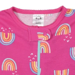 2-Pack Baby & Toddler Girls Rainbows Snug Fit Footed Cotton Pajamas