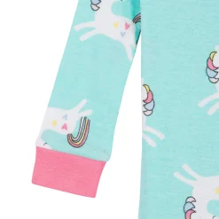 2-Pack Baby & Toddler Girls Unicorns Snug Fit Footed Cotton Pajamas