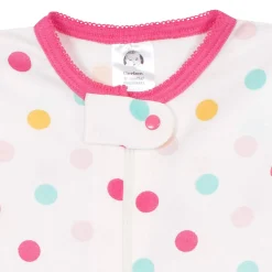 4-Pack Baby & Toddler Girls Unicorns & Cats Snug Fit Footed Cotton Pajamas