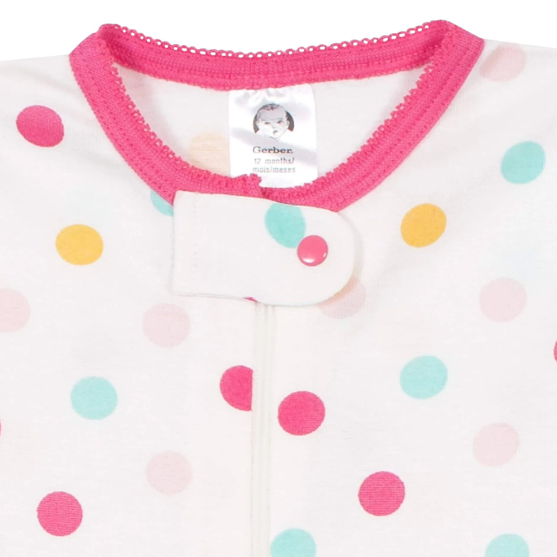 4-Pack Baby & Toddler Girls Unicorns & Cats Snug Fit Footed Cotton Pajamas
