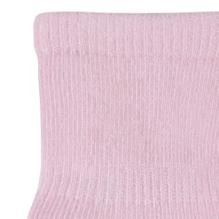 8-Pack Baby & Toddler Light Pink Wiggle Proof® Jersey Crew Socks