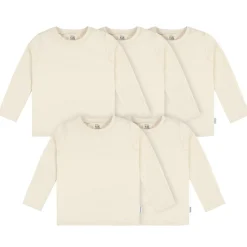 5-Pack Baby & Toddler Natural Premium Long Sleeve Tees