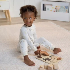3-Pack Baby & Toddler Neutral Bear Snug Fit Footless Pajamas