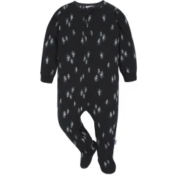 2-Pack Baby & Toddler Neutral Buffalo Plaid & Trees Fleece Pajamas