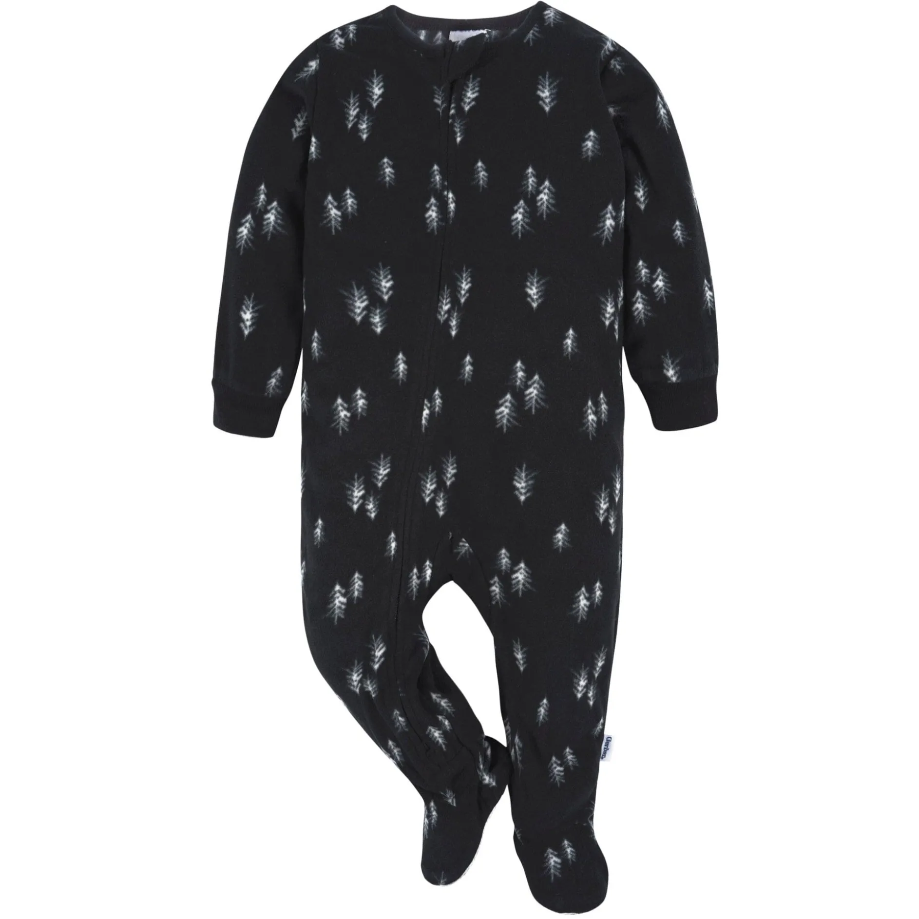 2-Pack Baby & Toddler Neutral Buffalo Plaid & Trees Fleece Pajamas