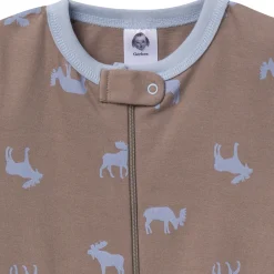 3-Pack Baby & Toddler Neutral Moose & Trees Snug Fit Footless Pajamas