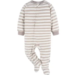 2-Pack Baby & Toddler Neutral Stars Fleece Pajamas