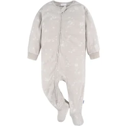 2-Pack Baby & Toddler Neutral Stars Fleece Pajamas