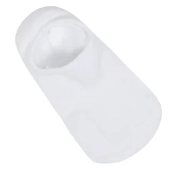 8-Pack Baby & Toddler White Wiggle Proof® No Show Socks