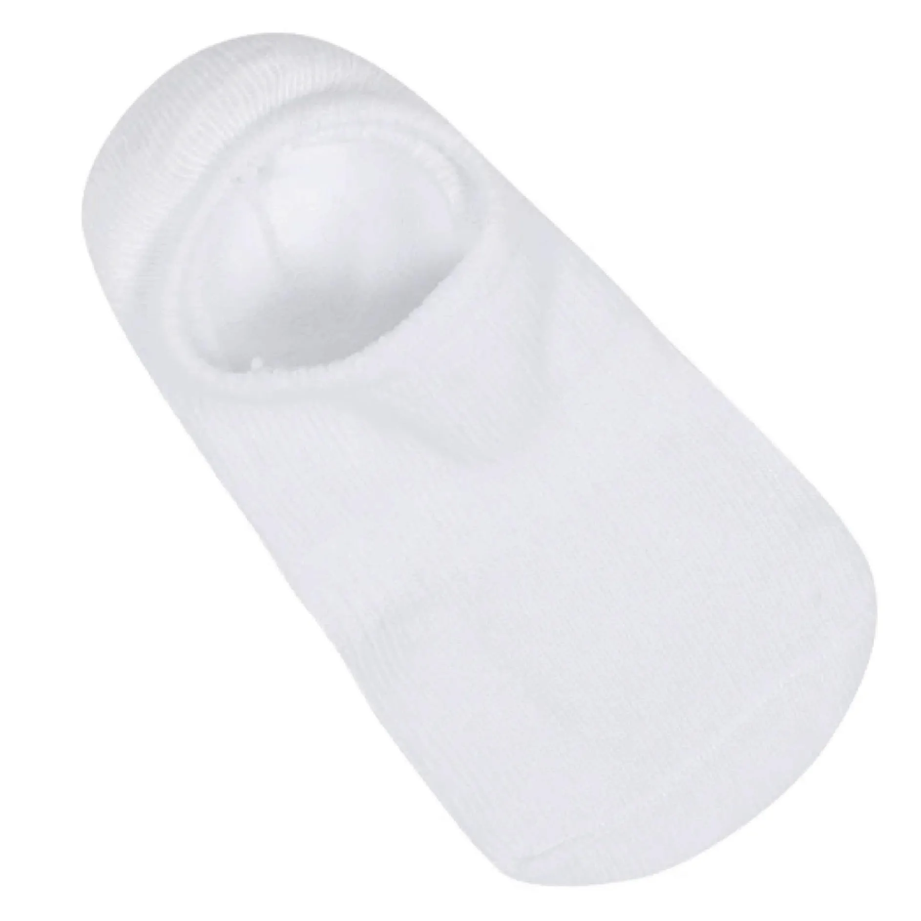 8-Pack Baby & Toddler White Wiggle Proof® No Show Socks