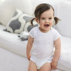 8-Pack Baby White Short-Sleeve Onesies® Bodysuits