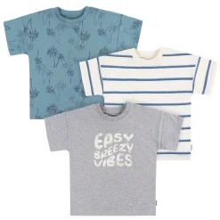 3-Pack Infant and Toddler Boys Easy Breezy Vibes T-Shirts