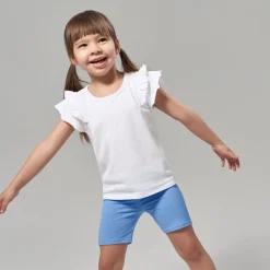 2-Pack Infant Girls Blue Pull-On Bike Shorts
