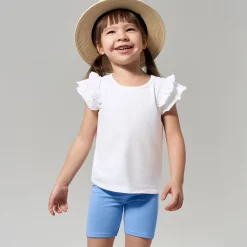 2-Pack Infant Girls Blue Pull-On Bike Shorts
