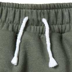 2-Pack Infant & Toddler Boys Dark Green & Light Tan Harem Shorts