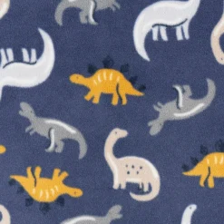 3-Pack Infant & Toddler Boys Dogs & Dinos Footless Fleece Pajamas