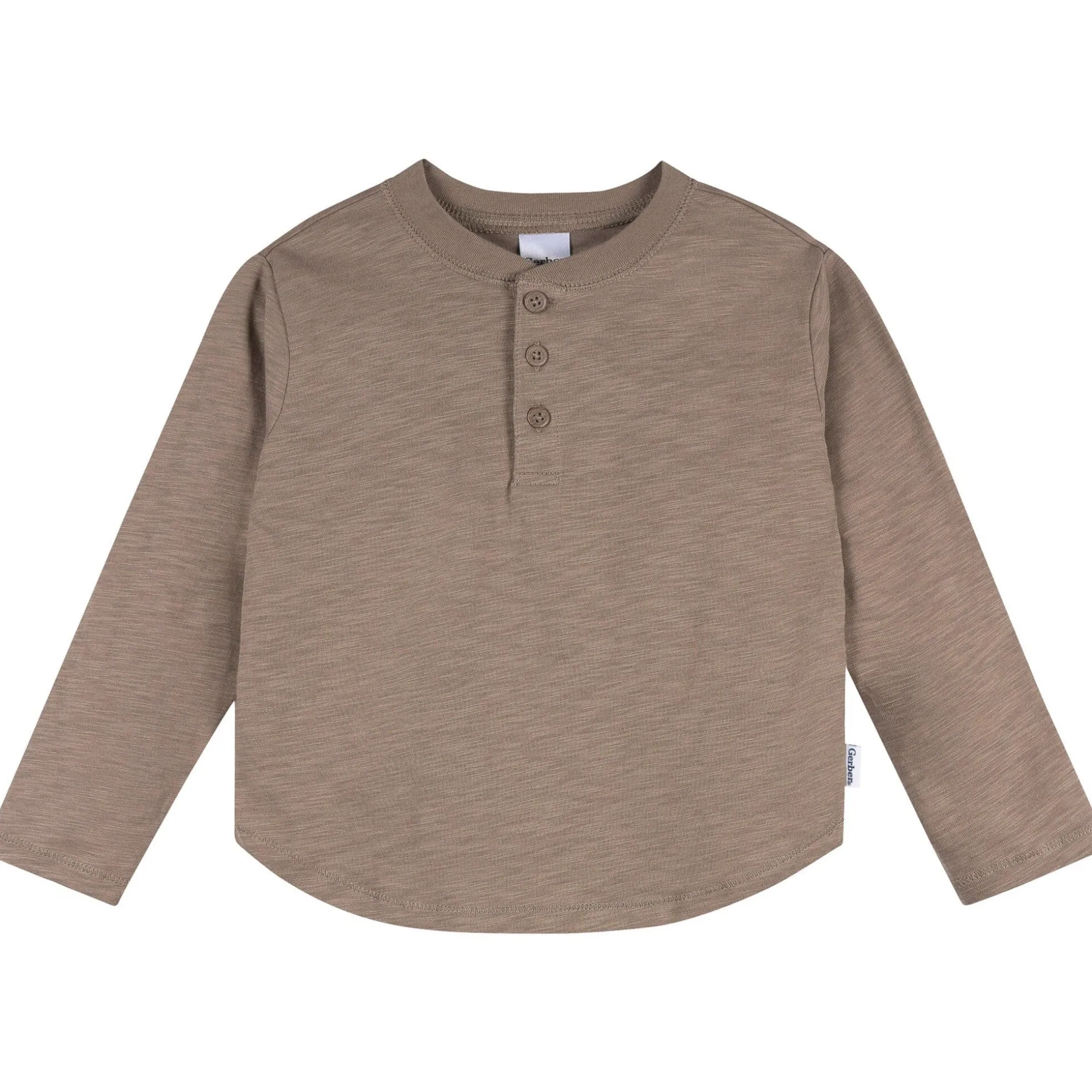 3-Pack Infant & Toddler Boys Green, Brown, & Oatmeal Long Sleeve Shirts
