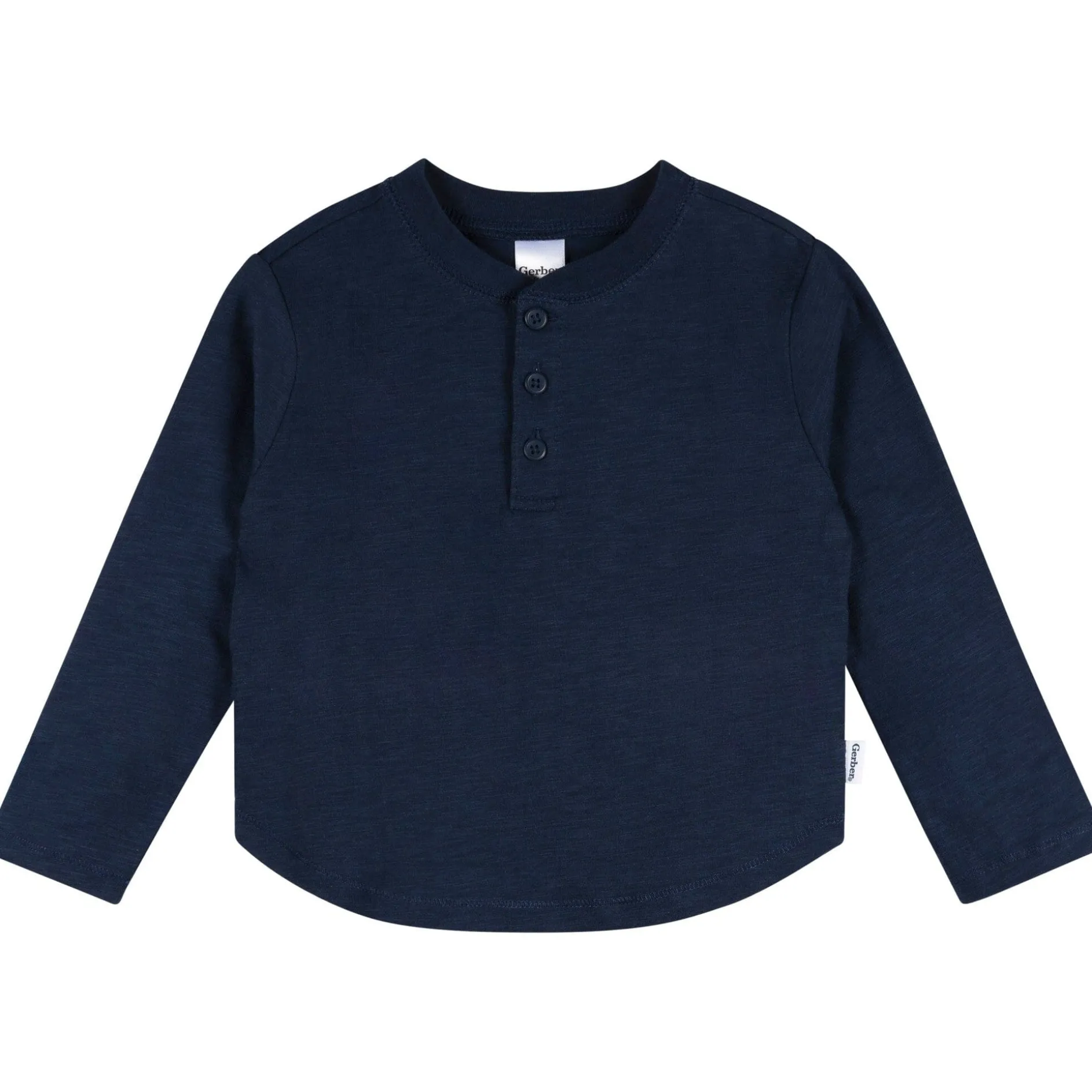 3-Pack Infant & Toddler Boys Green, Brown, & Navy Long Sleeve Shirts