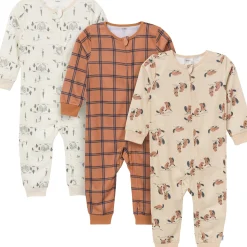 3-Pack Infant & Toddler Boys Outdoors Footless Pajamas