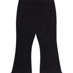 3-Pack Infant & Toddler Girls Brown Flowers, Oatmeal and Black Textured Flare Leggings