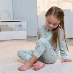 3-Pack Infant & Toddler Girls Bunnies Footless Pajamas