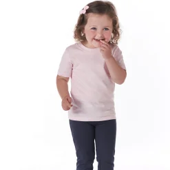 5-Pack Infant & Toddler Light Pink Premium Short Sleeve Tees