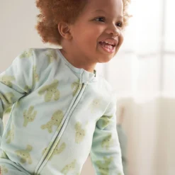 3-Pack Infant & Toddler Neutral Cactus Footless Fleece Pajamas