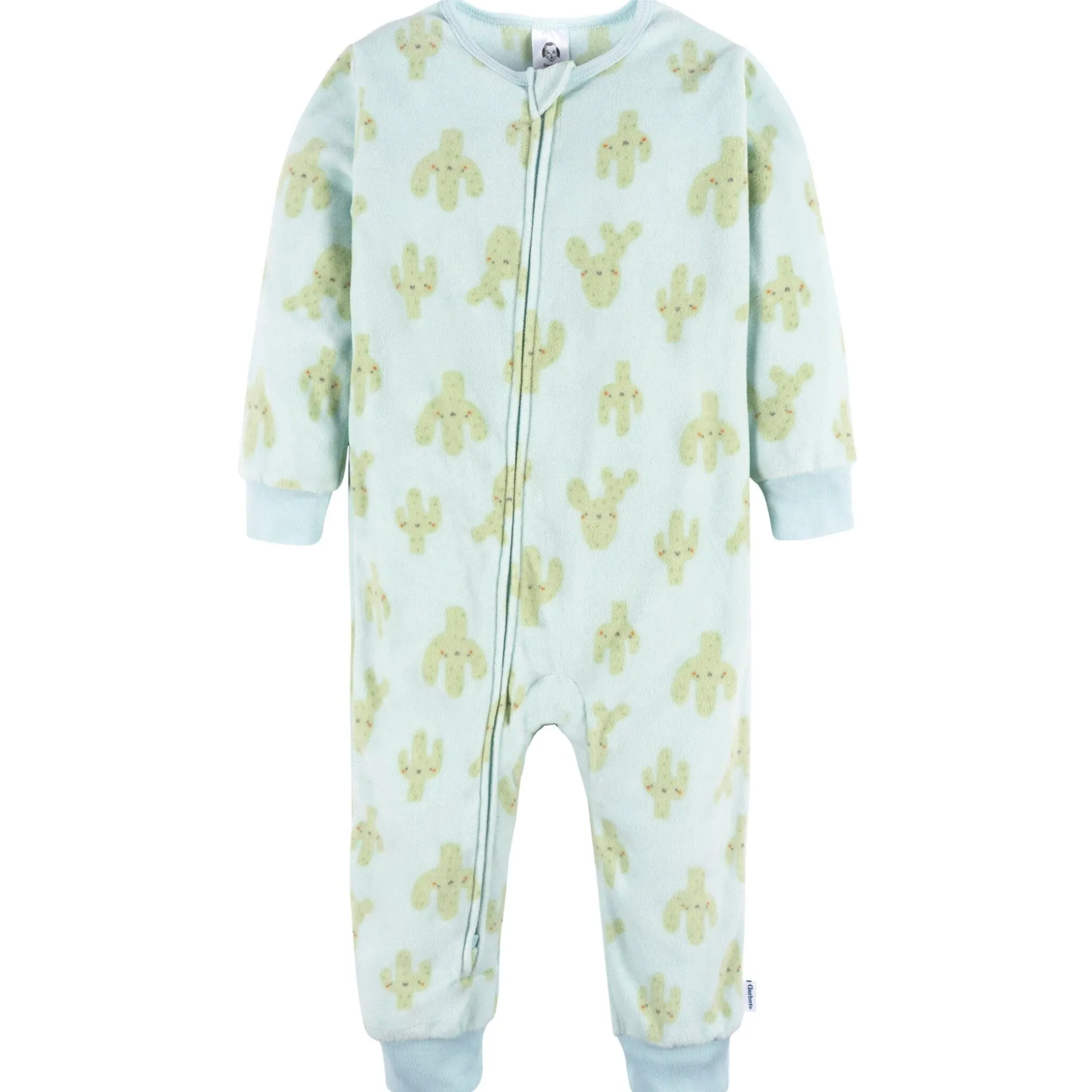 3-Pack Infant & Toddler Neutral Cactus Footless Fleece Pajamas