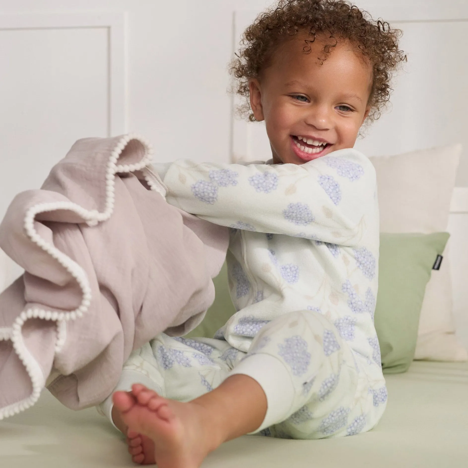 3-Pack Infant & Toddler Neutral Cactus Footless Fleece Pajamas