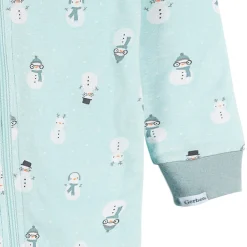 2-Pack Infant & Toddler Snowman Stripe Snug Fit Footless Pajamas
