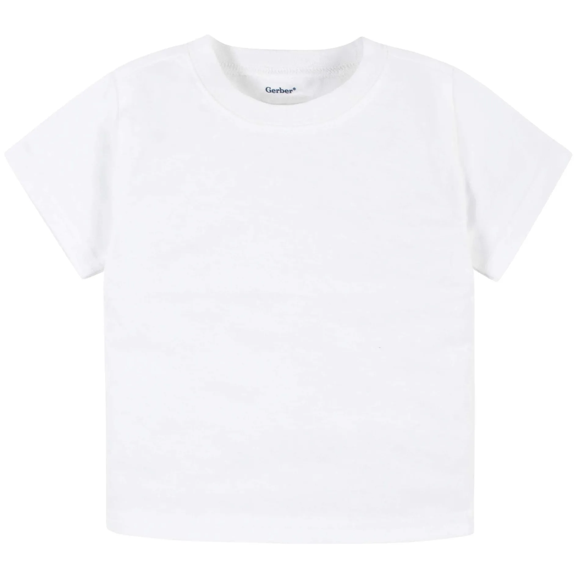 5-Pack Infant & Toddler White Premium Short Sleeve Tees