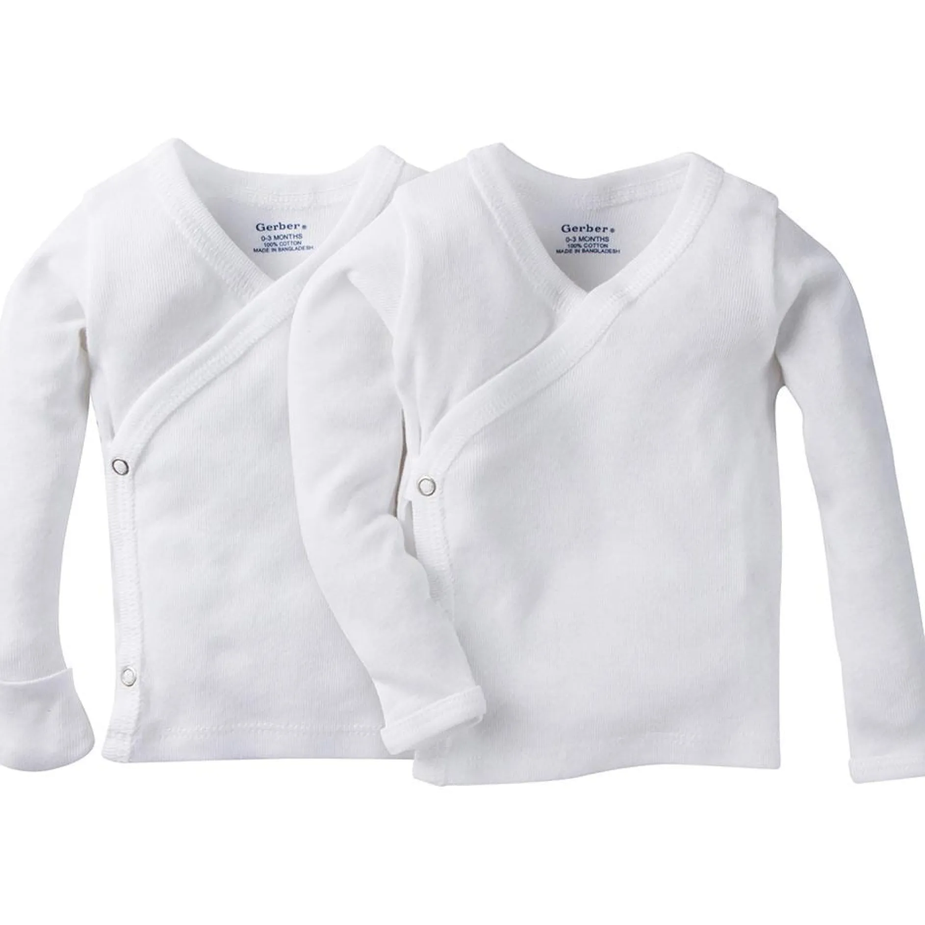 2-Pack Long Sleeve Side-Snap Shirts
