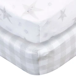 2-Pack Neutral Celestial Stretchy Crib Sheets
