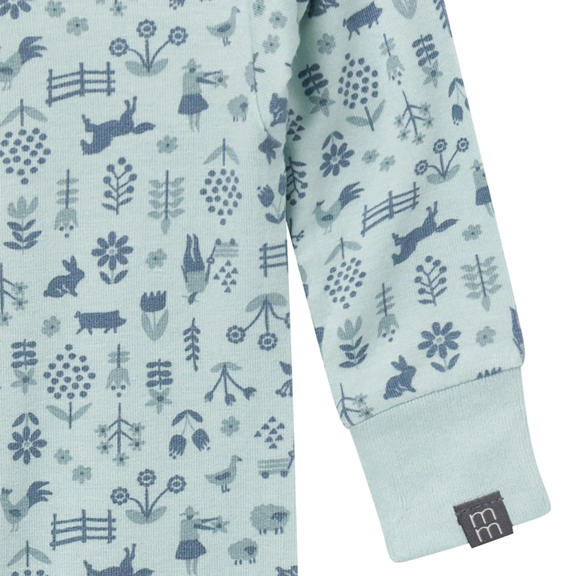 2-Pack Neutral Horse Ranch Viscose Snug Fit Footless Pajamas