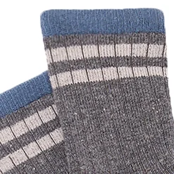 2-Pack Toddler Boys Grey Heather Athletic Colorblock Socks