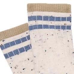 2-Pack Toddler Boys Ivory Athletic Colorblock Socks